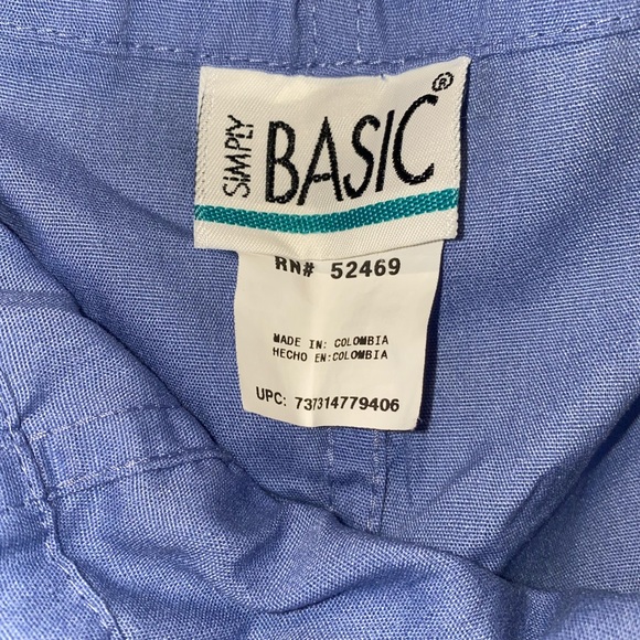 Simply basic scrub pants size small - Picture 3 of 4